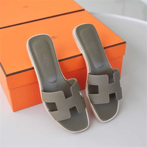 hermes oran sandals etoupe epsom|HERMES Epsom Oran Sandals 36 Etoupe .